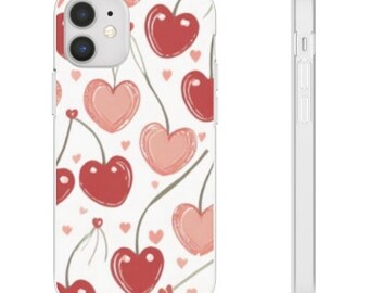 Coquette Phone Case - Cherry Print coquette style phone case