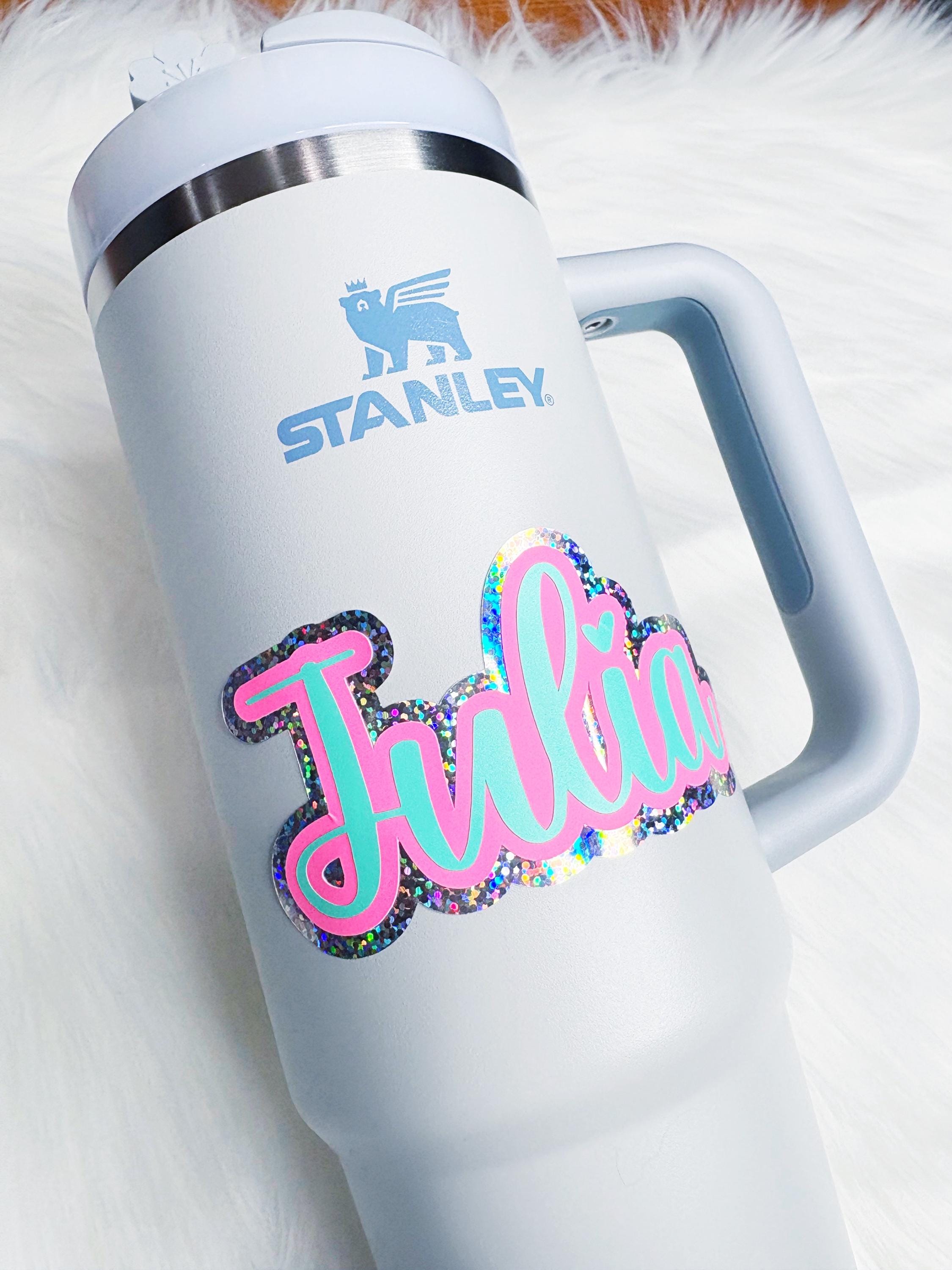 Personalized Vinyl Name Sticker - Custom Name Decal for Water Bottles ...