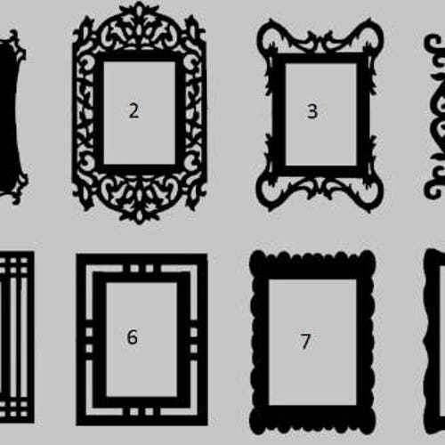 Custom Wall Decals Vinyl Picture Frame Custom Frame Vinyl Etsy