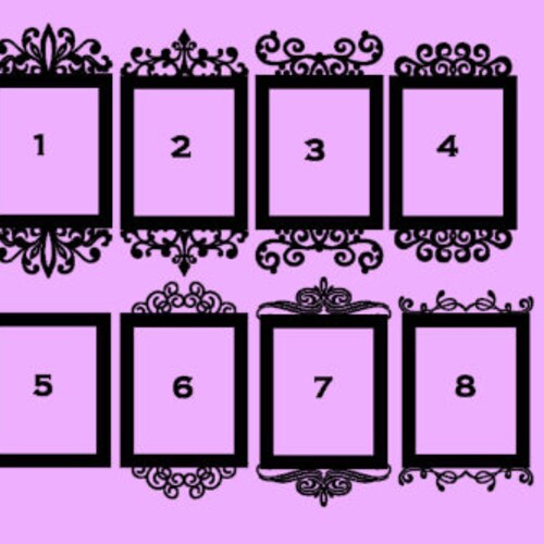 Custom Wall Decals Vinyl Picture Frame Custom Frame Vinyl Etsy