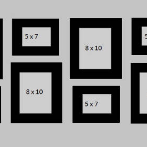 Picture and Photo Frame Layout Decal Photo Love Vinyl Wall Etsy