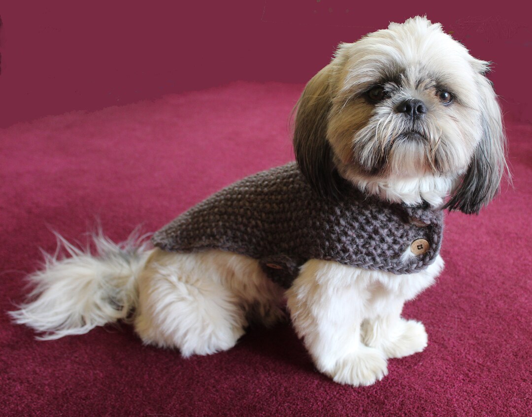 Dog coat / jumper / sweater warm super chunky knit. Bespoke Etsy Nederland