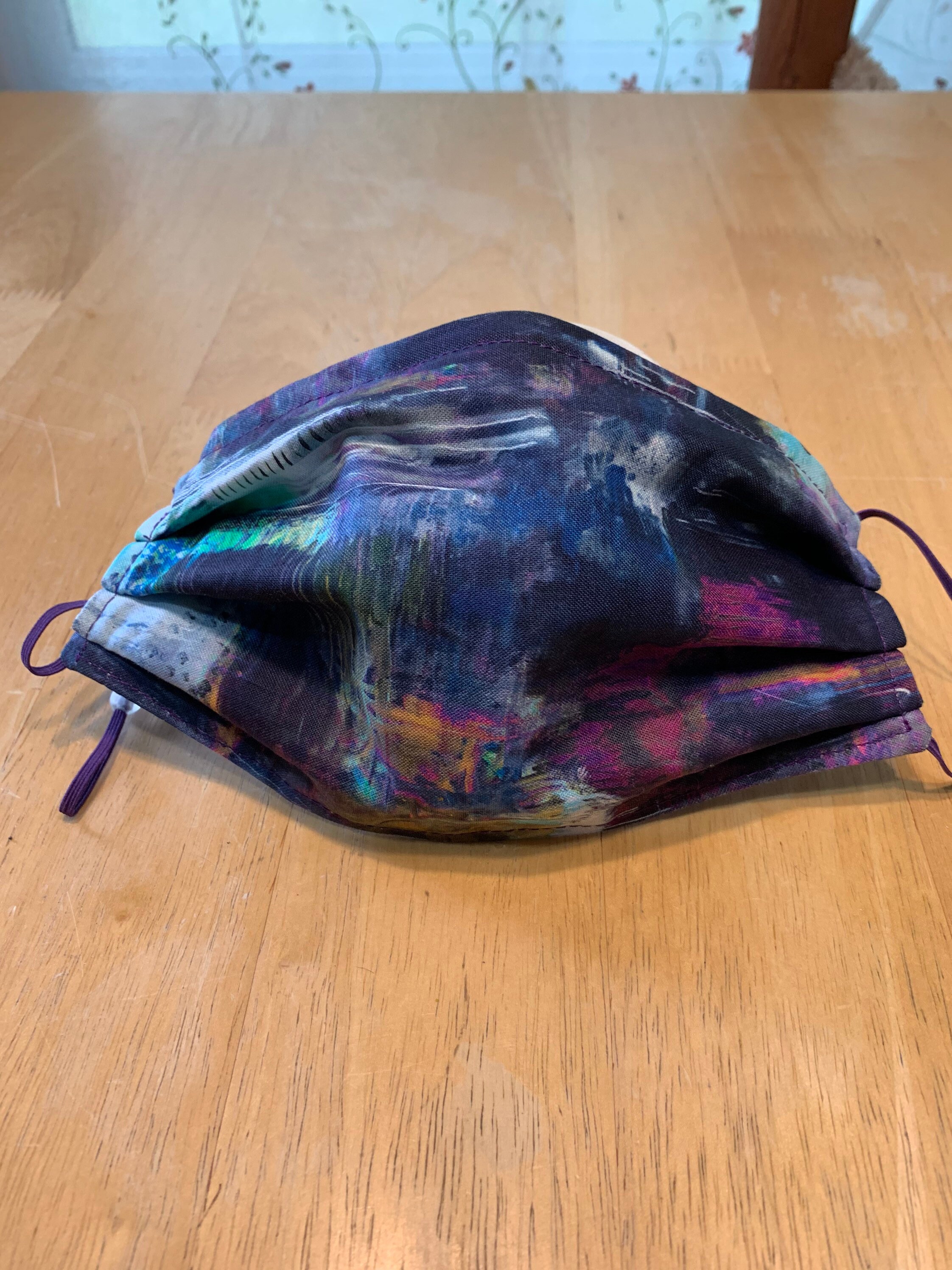 Modern Art reversible 3 layer face mask with nose piece Etsy