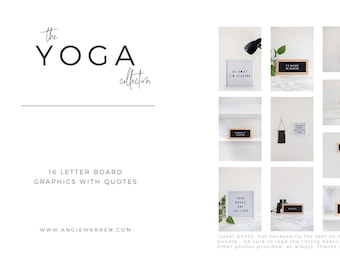 Letter Board Stock Photos - Yoga Collection