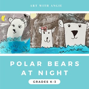 夜のホッキョクグマ | K-3 向けミックス メディア 北極アート アドベンチャー