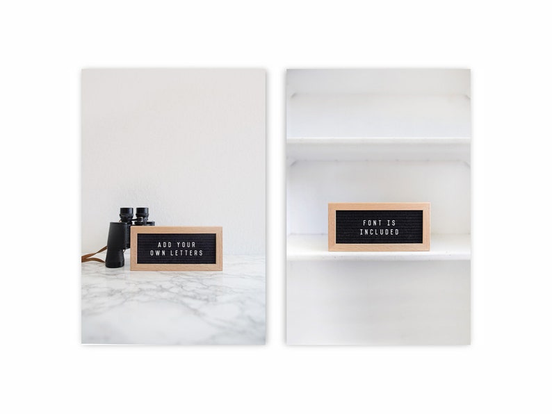 Download PSD Letter Board Mockup Templates | Etsy