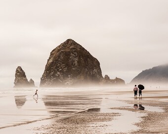 Cannon Beach and Haystack Rock, Oregon.