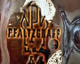 Vintage 1960’s PFALTZGRAFF Brown Drip Glaze 12-Hole Serving Plate-Tray with handle- Egg Dish-Earth Tones with Glossy Finish