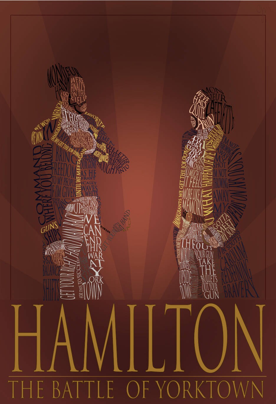 Hamilton Yorktown 11x17 Poster Etsy
