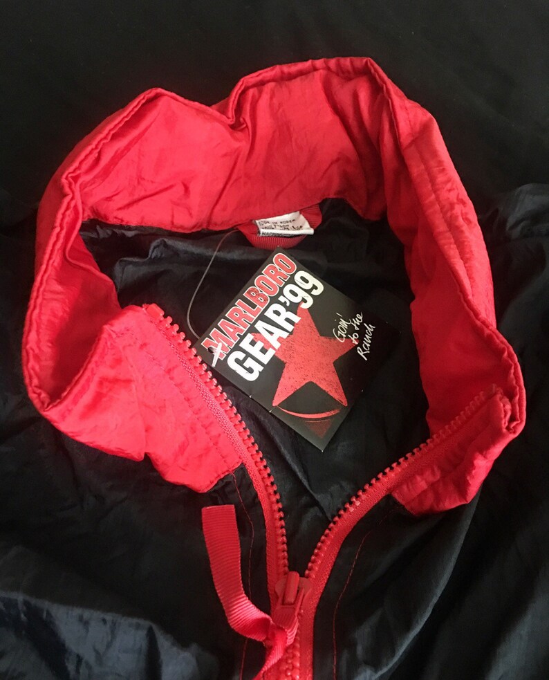 Deadstock Vintage Nylon Marlboro Windbreaker Jacket Size L