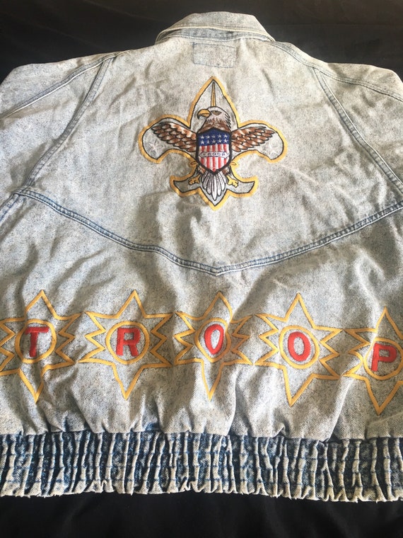 Rare Vintage Denim Troop Jacket, Size M (fits a la