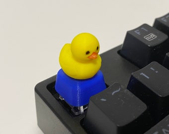 Rubber Duck Keycap for Mechanical Keyboard, Rubber Duck Artisan Keycap, Custom Keycap Duck Gift, Kawaii Keycap, Software Developer