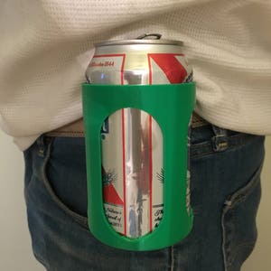 Beer Carrier, Boyfriend Gift, Gift for Men, Valentines, Personalized Gift, Gift for Him, Beer Holster, Beverage Holster, 4th of July Gift zdjęcie 4
