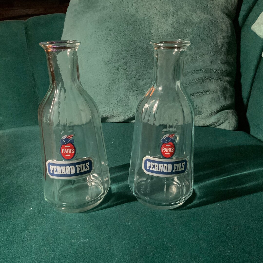 2 Pernod Paris Water Carafes / Cocktail / French Aperitif Typically. Etsy