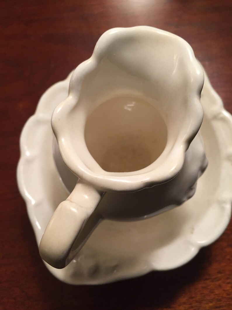 Vintage Small Water pitcher and bowl rustic artwork Made Etsy