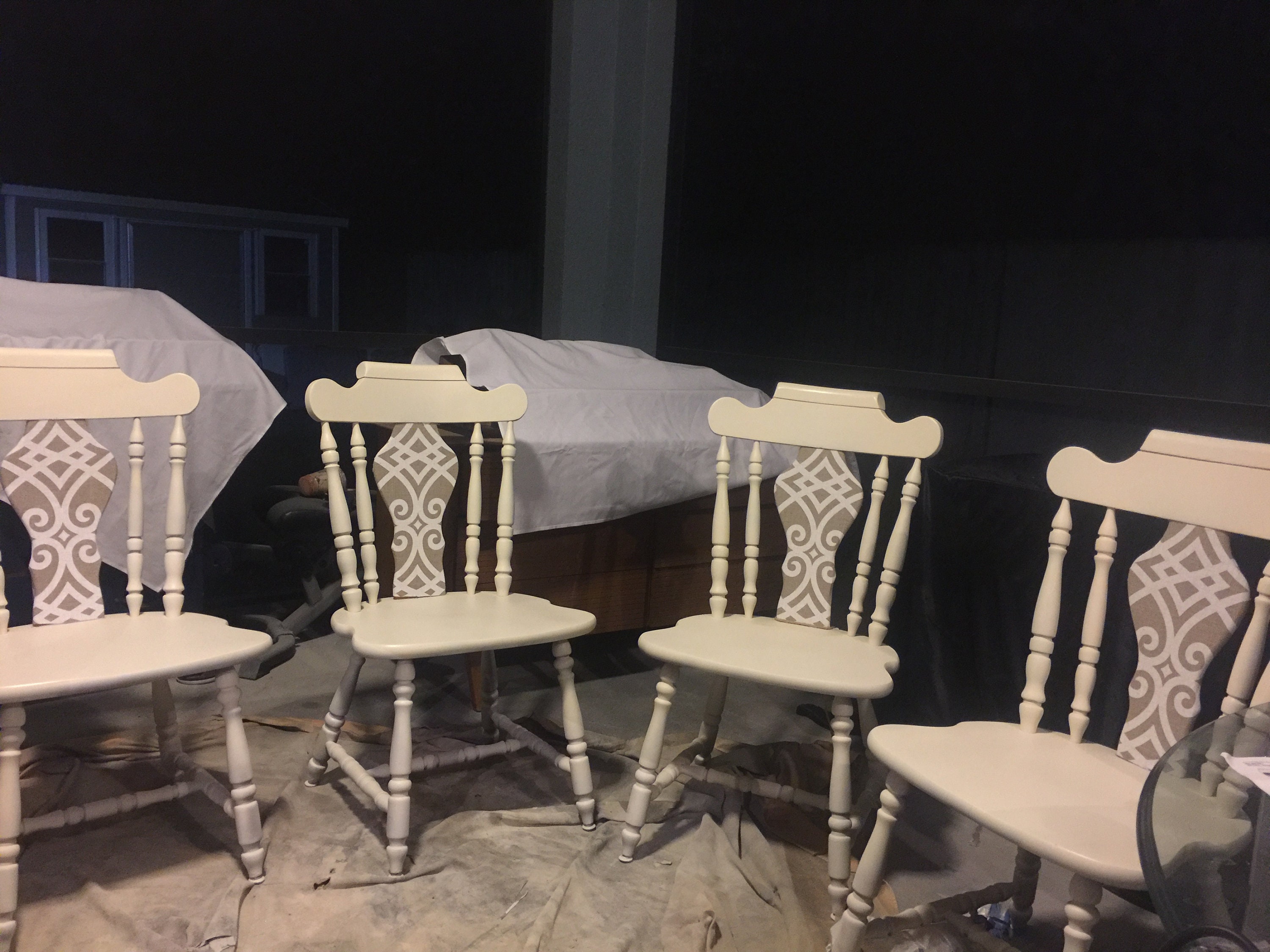 Unique Farmhouse Dining Chairs & Table - Etsy