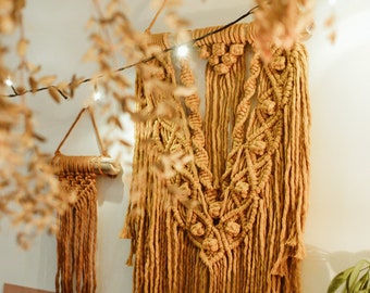 Macrame Wall Hanging - Large Wall Art - Tapestry - Fiber Art - Eclectic Decor