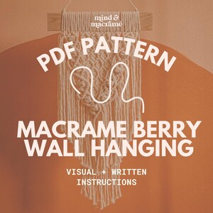 Macrame Tutorial - Macrame Wall Hanging - PDF Download - Intermediate Pattern