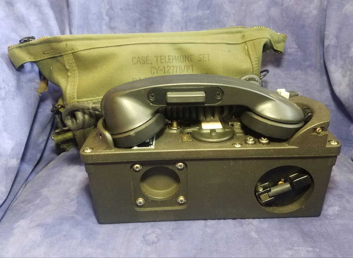 Vintage U.S. Army Field Telephone Set TA312A/PT Etsy