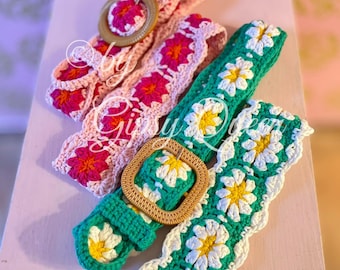Crochet Pattern Belt & Hairband, Crochet Women's Belt, Crochet