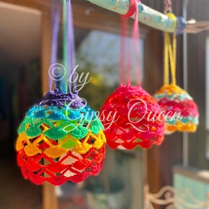 Crochet pattern Bubble, Crochet lampshade, Crochet colorful lamp, Crochet lantern, Crochet lampion, Crochet funny lamp