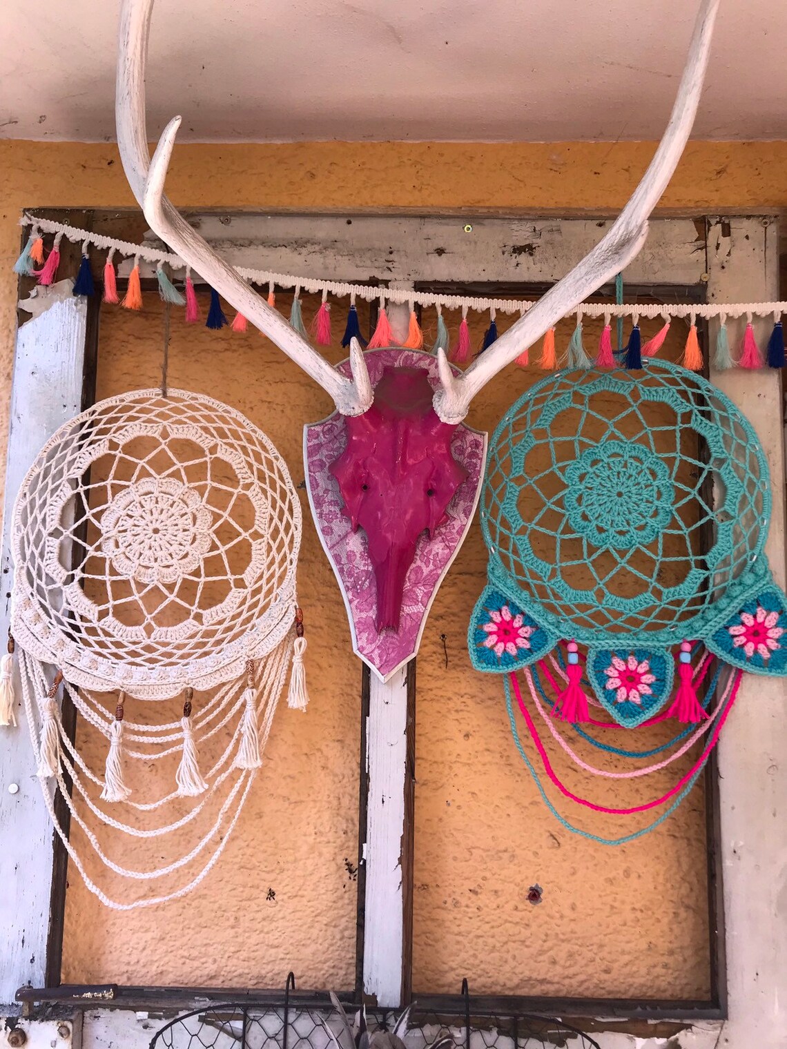 Häkelanleitung Traumfänger süße Träume Deutsch Englisch Etsy