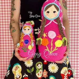 Crochet pattern Matryoshka doorstop, crochet doorstop, crochet matryoshka, crochet doll, crochet babushka, crochet matryoshka doll