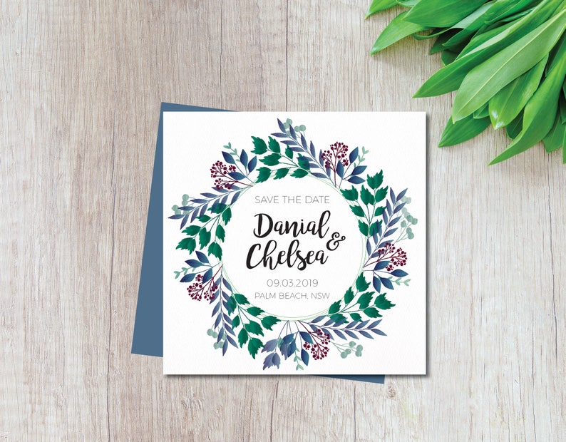 Wedding Invites Customized Digital Download Wedding Printable Template Save the Date Square,Wedding Printable Wedding Invitation DIY