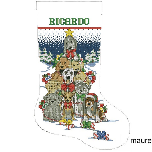 Cross Stitch Dogs Etsy