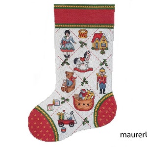 Finished embroidered Christmas stocking Toys of Christmas stocking Dimensions stocking