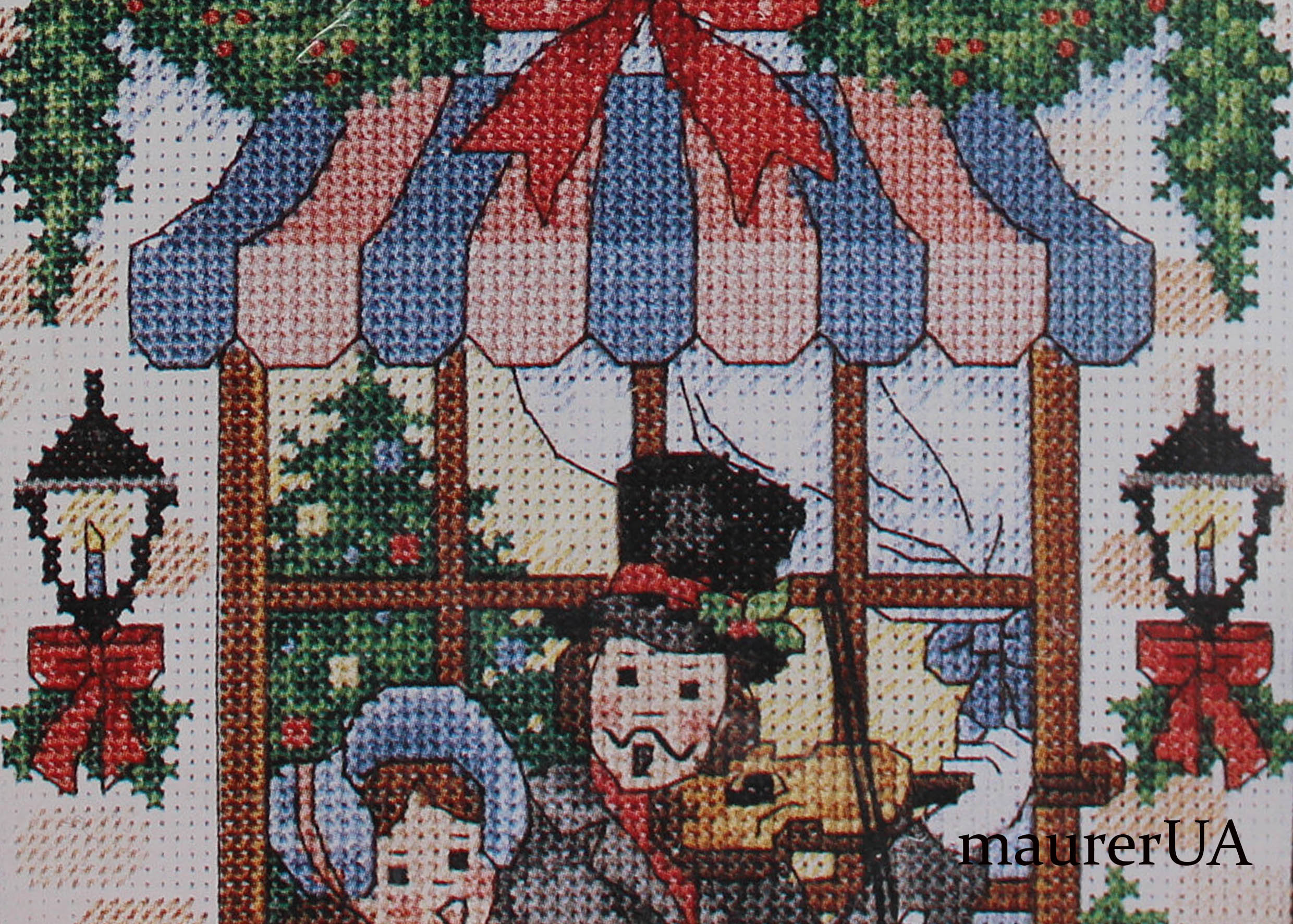 Dimensions Victorian Carolers Counted Cross Stitch Christmas Stocking Kit #8442