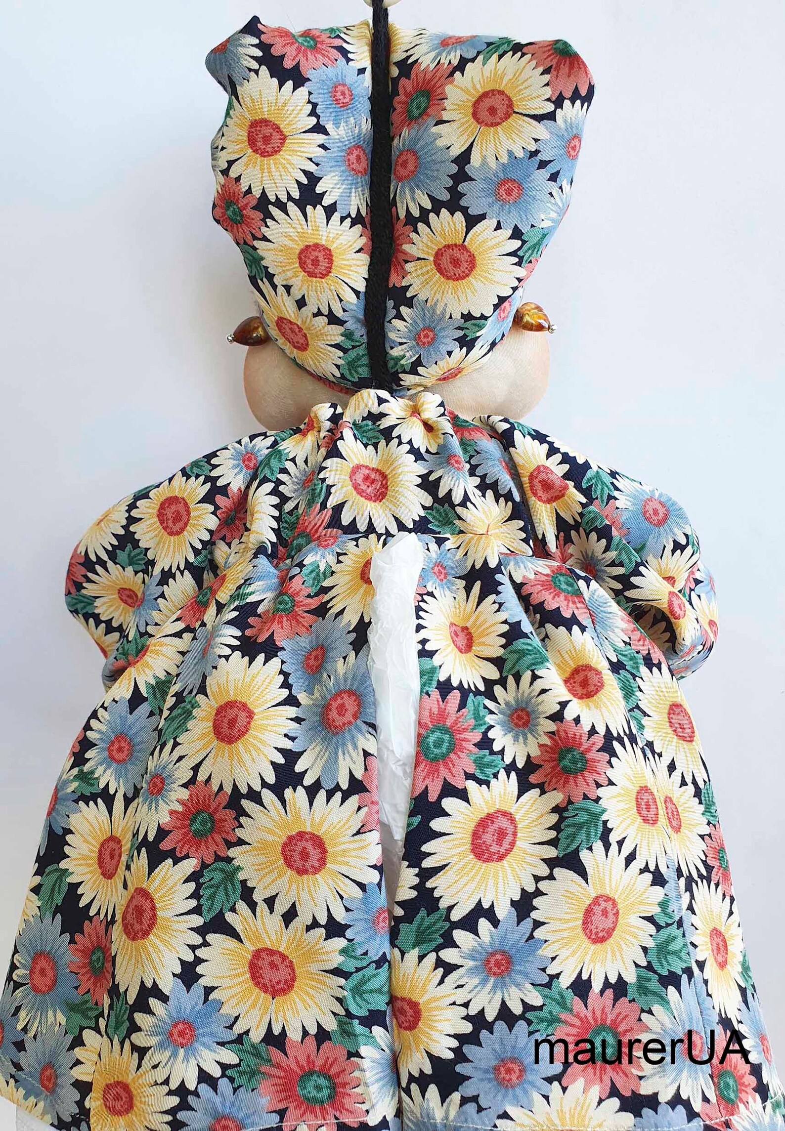 Plastic bag holder doll Kitchen plastic bags organizer Kitchen Etsy