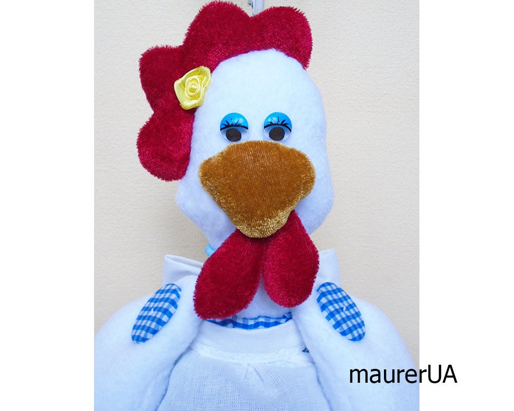 Porta Sacchetti Di Plastica A Forma Di Gallina - Dispenser Da Parete, 55.9x22.9cm