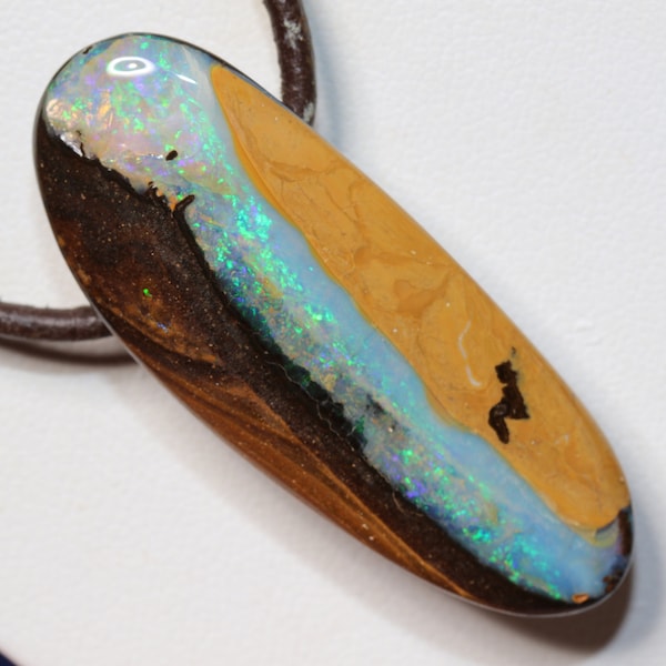 46.8ct Australian Boulder Opal Pendant with Video