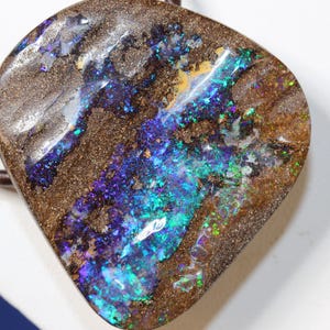 130.6ct Australian Boulder Opal Pendant with Video