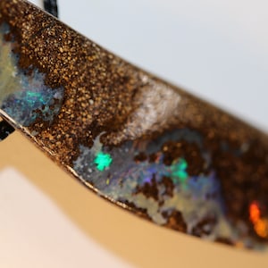 24.3ct Australian Boulder Opal Pendant with VIDEO