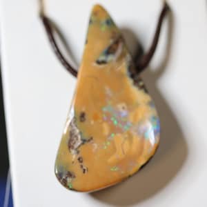 74.9 ct Australian boulder opal pendant with video