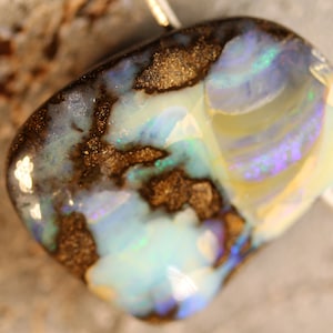79.1ct Australian Boulder Opal Pendant with Video