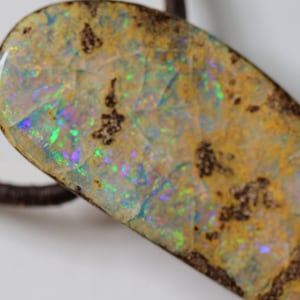 Australian boulder opal pendant with video