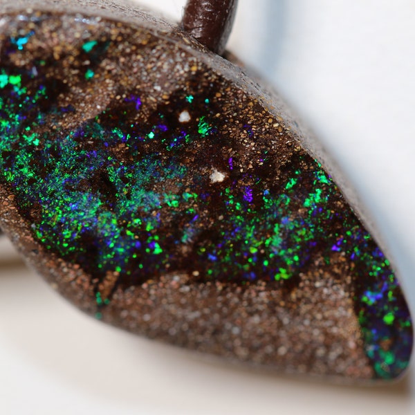 16.3ct Australian Boulder Opal Pendant with Video