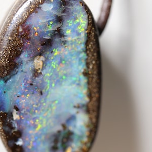 58.1ct Australian Boulder Opal Pendant with Video