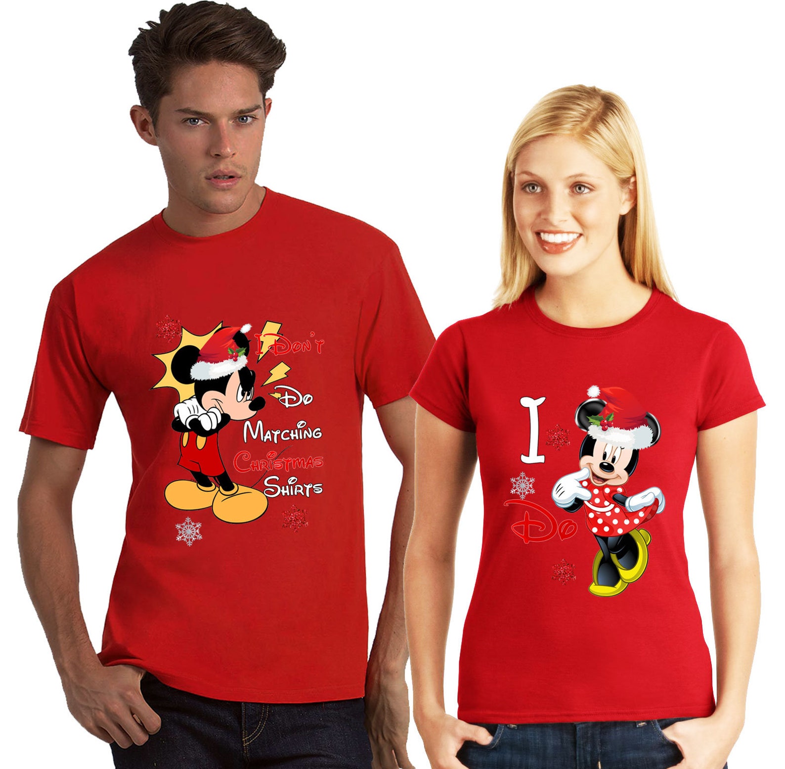 Mickey Mause I Don't Do Matching Christmas Shirt Minnie | Etsy