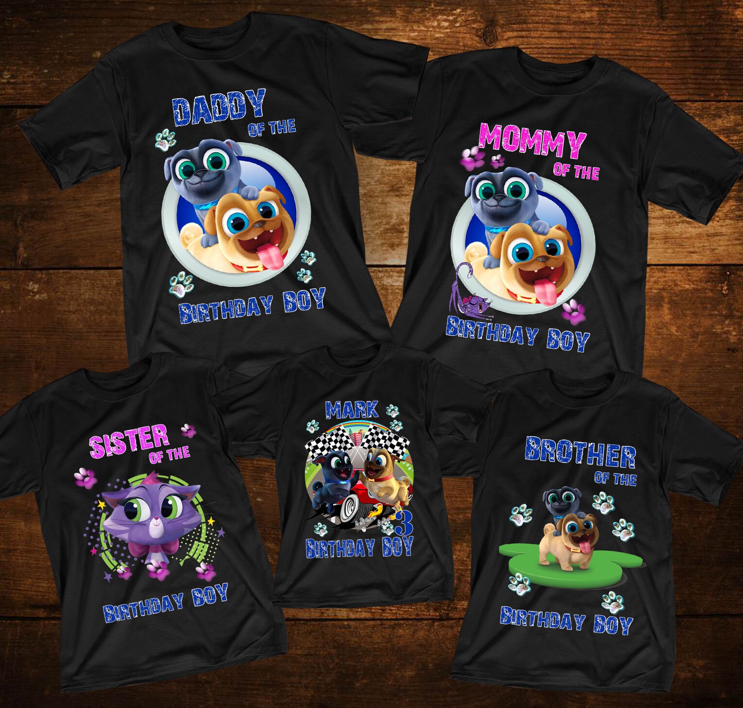Puppy Dog Pals Birthday Shirts Customized Puppy Dog Pals Etsy