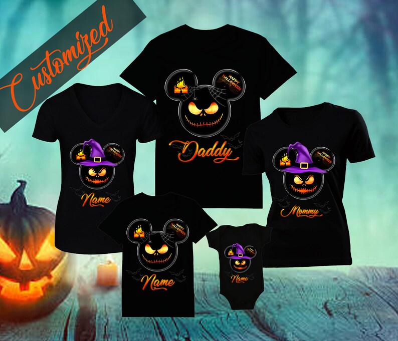Halloween Disney Family Shirt Disney Family Shirts Mickeys Etsy