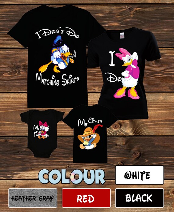donald and daisy duck couple shirts