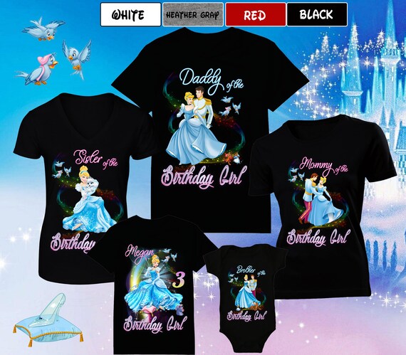cinderella birthday shirt