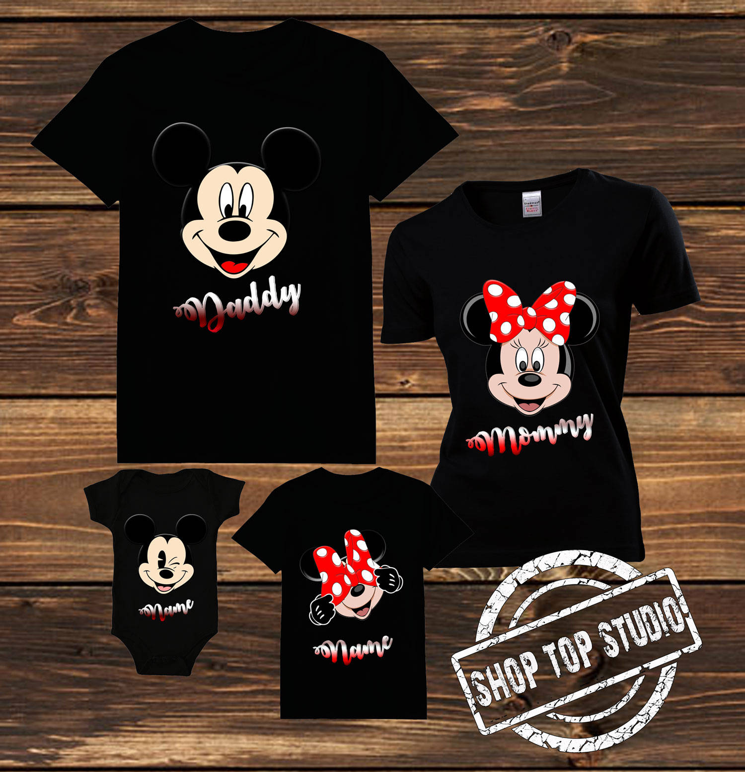 t shirt mickey family