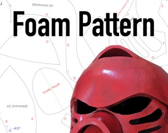 Hau Foam Pattern - Bionicle Cosplay Mask Bionicle-Inspired