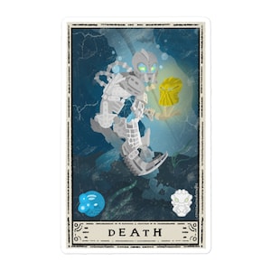 Death Tarot Card Bubble-free sticker Bionicle - Geïnspireerd