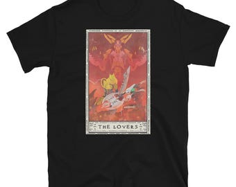 The Lovers Tarot Card Short-Sleeve Unisex T-Shirt Bionicle Inspired
